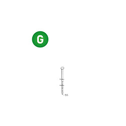 Alsafix 16F23556 Clous en rouleau 2,3 x 55 mm galvanisés crantés - 9 000 pcs
