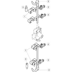 Accessoires fixation vis pour serrure multipoints 32800 RONIS 6107