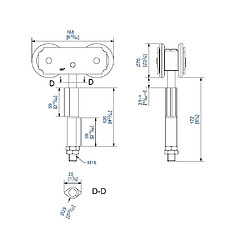 Mantion 0582SO Chariot intermédiaire pour porte coulissante 300 kg Ø70 galvanisé