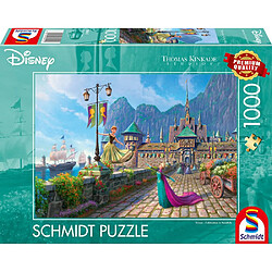 Schmidt Spiele PIX1808 Puzzle 1000 pièces Celebration in Arendelle (Thomas Kinkade) - Disney Frozen