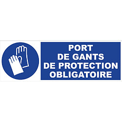 Novap 4030685 Panneau d'obligation 450x150 mm Port de gants rectangulaire