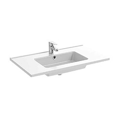 Jacob Delafon EXTA112-00 Lavabo à encastrer 81 x 46,5 cm 1 bac blanc