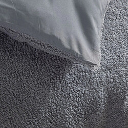 Acheter Today Teddy Bi-Material Housse de couette 240x220 cm 2 personnes Gris