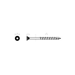 Avis ULTIMA VISSER FIXER COLLER 12335017 Vis à bois 3,5x17 mm Torx tête fraisée boîte 500