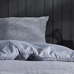Today Teddy Bi-Material Housse de couette 240x220 cm 2 personnes Gris