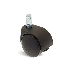 Guitel Roulette double 50 mm tige lisse zinguée 867360