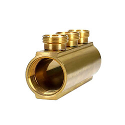 Giacomini R580Y063 Collecteur de distribution en laiton 3 sorties 1"x16 35 mm