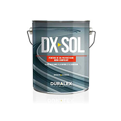 Duralex DX·SOL 112100166 Peinture de sol polyuréthane 3L gris perle 7035