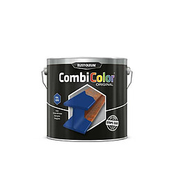RUST OLEUM CombiColor Original 7326.2.5 Primaire et finition antirouille bleu gentiane RAL 5010 seau 2,5 L