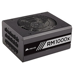 Corsair RM1000x Alimentation ATX 3.1 1000W entièrement modulaire noire mate Cybenetics Gold