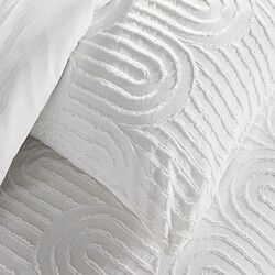 Avis Today Essential Housse de couette 220 x 240 cm + 2 taies 63 x 63 cm blanc effet capitonné