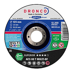 Dronco ACS 60 T MULTI 125 x 1,2 mm Disque à tronçonner 22,23 mm