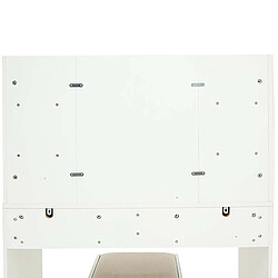 Avis Pegane Coiffeuse moderne avec miroir, 2 tiroirs et compartiments ouverts, coloris blanc - Longueur 90 x Profondeur 40 x Hauteur 125 cm