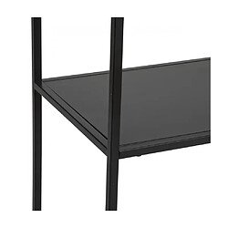 Pegane Étagère de rangement style industriel 6 niveaux en métal noir - Longueur 90 x Profondeur 35 x Hauteur 180 cm