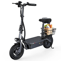 Trottinette électrique iScooter F3 10" Moteur 1000W 48V 13AH Avec cadre arrière Noir