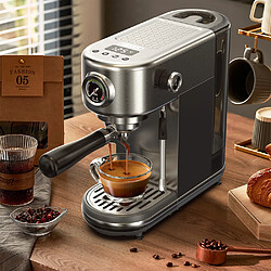 Machine à Café Hibrew H10B Température réglable avec mousseur à lait 20Bars Acier Inoxydable