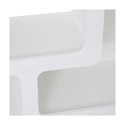 Pegane Meuble étagère à 4 niches, coloris blanc - Longueur 75 x Profondeur 30 x Hauteur 85 cm