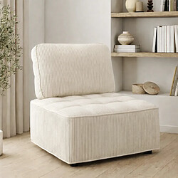 Idmarket MODULE CANAPE / FAUTEUIL BEIGE