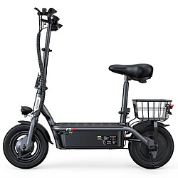Trottinette électrique iScooter F3 10" Moteur 1000W 48V 13AH Avec cadre arrière Noir