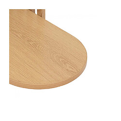 Avis Pegane Table d'appoint bout de Canapé, coloris beige - Longueur 49,5 x Profondeur 26 x Hauteur 56 cm