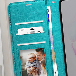Avis Mayaxess Étui Portefeuille pour Galaxy A37 avec Dragonne et Fonction Stand Turquoise