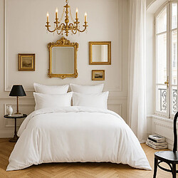 Bâton Rouge Housse de couette 100% satin de coton 105 fils uni