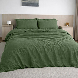 Bâton Rouge Housse de couette 100% gaze de coton lavé