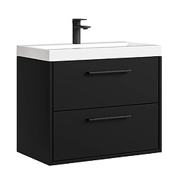 Badplaats Meuble de salle de bain Florence 01 60 cm - Noir Matt