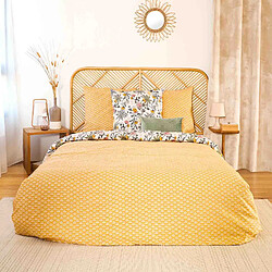 Home Collection Parure housse de couette 100% satin de coton bio 78fils wayan