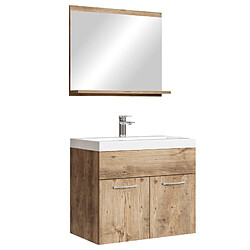 Badplaats Meuble de Salle de Bain Montreal Set 02 60cm – Chêne châtaignier