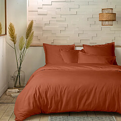 Home Collection Parure housse de couette 100%percale de coton 80 fils/cm2-uni