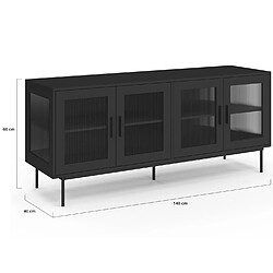Idmarket Buffet 140 CM ZINEB pas cher