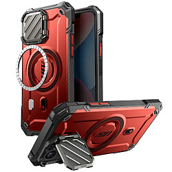Supcase Coque MagSafe pour iPhone 17e Série Unicorn Beetle MAG XT avec Support Rouge