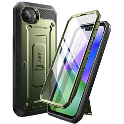 Supcase Coque Intégrale pour iPhone 17e Série Unicorn Beetle Pro avec Béquille Vert