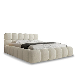 INTENSE DECO Lit coffre Tomaso 140x190cm Bouclette Beige