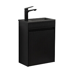 BADPLAATS Meuble Lave-mains Sinta 40 x 22 cm Noir lavabo noir -