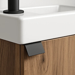 BADPLAATS Meuble Lave-mains Apollo Chêne marron 40x22 cm Meuble de rangement Meuble d'évier pas cher