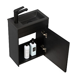 BADPLAATS Meuble Lave-mains Sinta 40 x 22 cm Noir lavabo noir -
