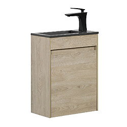 Badplaats Meuble lave-mains Sinta 40 x 22 cm - Chêne Châtaignier - Meuble de Lavabo