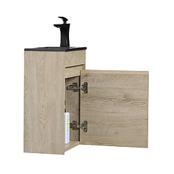 Avis Badplaats Meuble lave-mains Sinta 40 x 22 cm - Chêne Châtaignier - Meuble de Lavabo