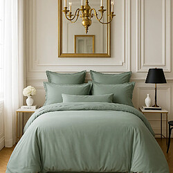 Bâton Rouge Housse de couette 100% satin de coton 105 fils uni