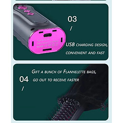 Acheter INF Brosse lissante sans fil rechargeable - Brosse coiffante portable anti-brûlure, lisse et b