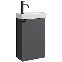 Badplaats Meuble lave-mains Apollo 40 x 22 cm - Anthracite - Armoire de fontaine