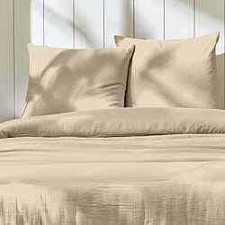 Avis Home Collection Parure housse de couette en gaze de coton