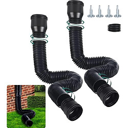 ByteLike Rallonge de descente de gouttière flexible - Lot de 2