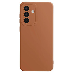 Avizar Coque pour Galaxy A37 en Silicone Souple avec Renfort Bloc Caméra Marron