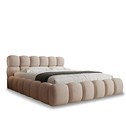 INTENSE DECO Lit coffre Tomaso 160x200cm velours Beige
