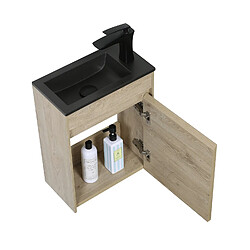 Badplaats Meuble lave-mains Sinta 40 x 22 cm - Chêne Châtaignier - Meuble de Lavabo