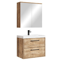 Badplaats Meuble de salle de bain Florence 01 60cm – Chêne Châtaignier - armoire toilette
