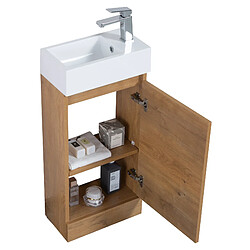 Badplaats Meuble sous-lavabo Peru 40 x 22 cm - Chene - Armoire de rangement